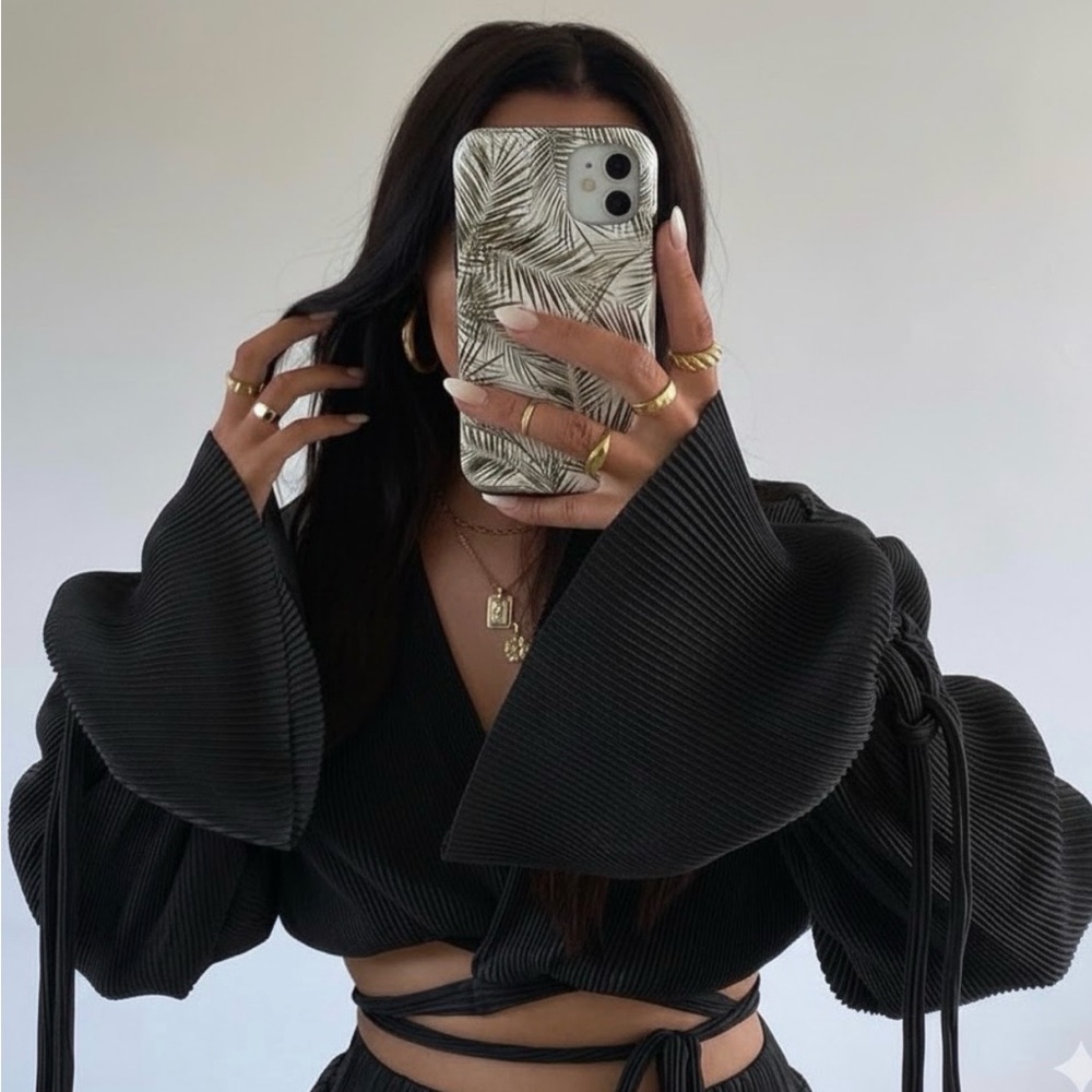 Black Top & Pants Set - size XL